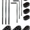 Ganluuree Zinc Coated Exhaust Hanger Rods 16PCS-0