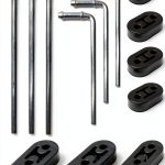 Ganluuree Zinc Coated Exhaust Hanger Rods 16PCS-0