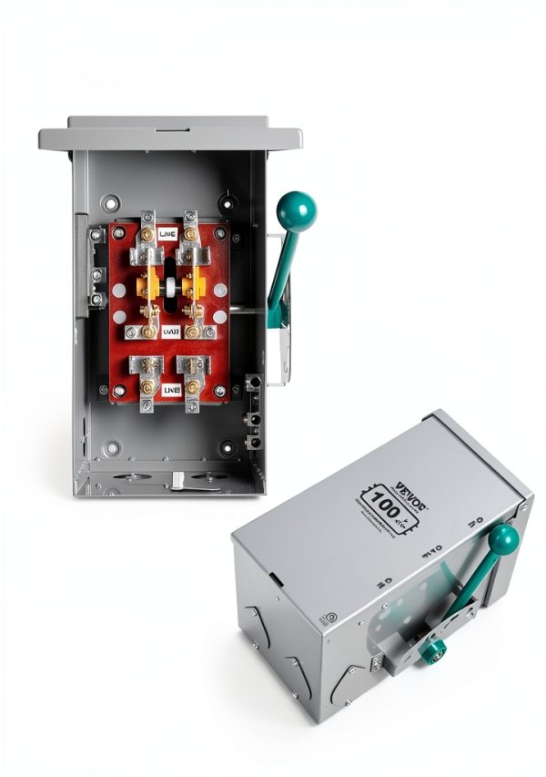 Generator Transfer Switch VEVOR 100A Carbon Steel-5