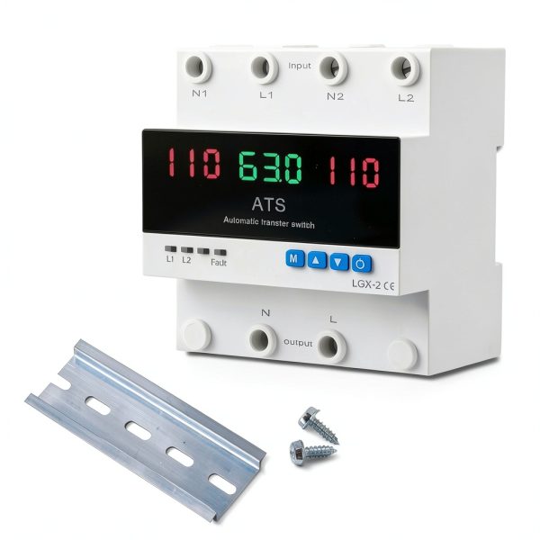ATS 63A 2P Transfer Switch PA6 Durable Design-0