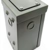 Connecticut Electric 50-Amp Generator Inlet Box Gray Alloy Steel 12kW-3