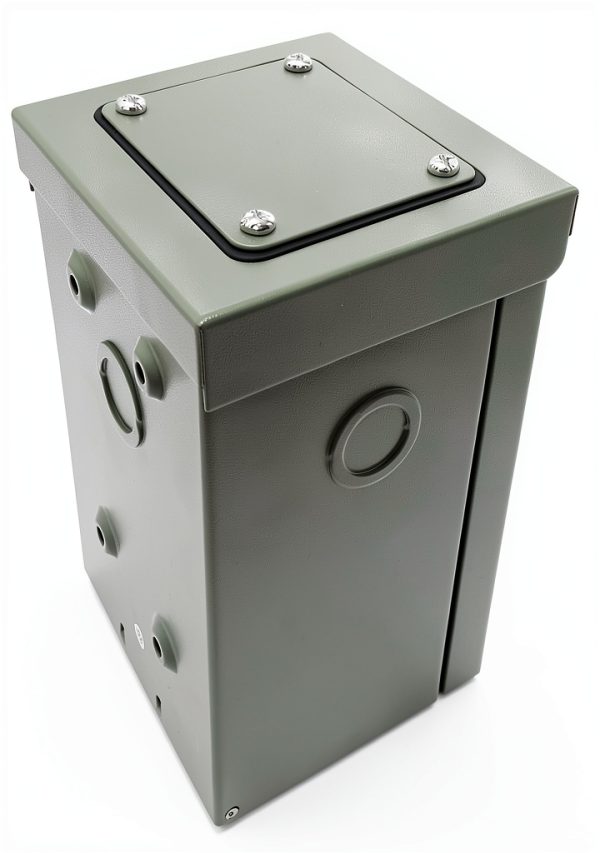 Connecticut Electric 50-Amp Generator Inlet Box Gray Alloy Steel 12kW-3