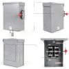 Manual Transfer Switch XMK 100A Aluminum Outdoor Generator-2