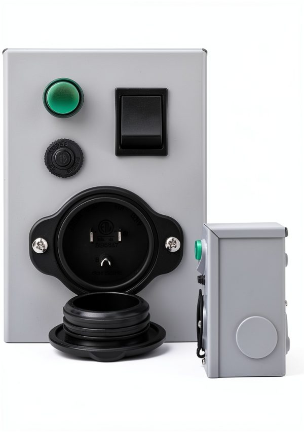 Journeyman-Pro 15A 120V Outdoor Transfer Switch HTS15-MAN-C Grey-3