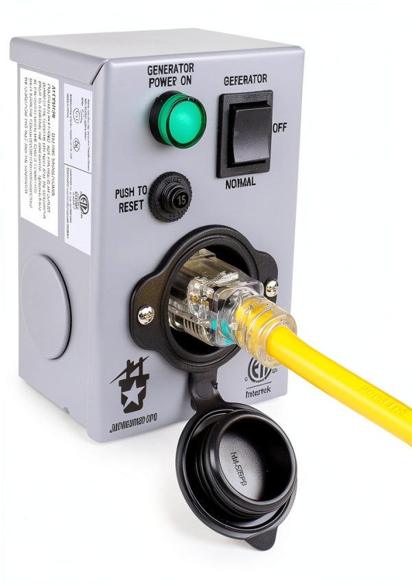 Journeyman-Pro 15A 120V Outdoor Transfer Switch HTS15-MAN-C Grey-0