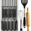 Knife Holder Mulikeer Drawer Organizer Holds 11 Knives Gray-0