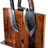 Walnut Magnetic Knife Holder COOLINA Elegant Double Side Magnet Knife-3