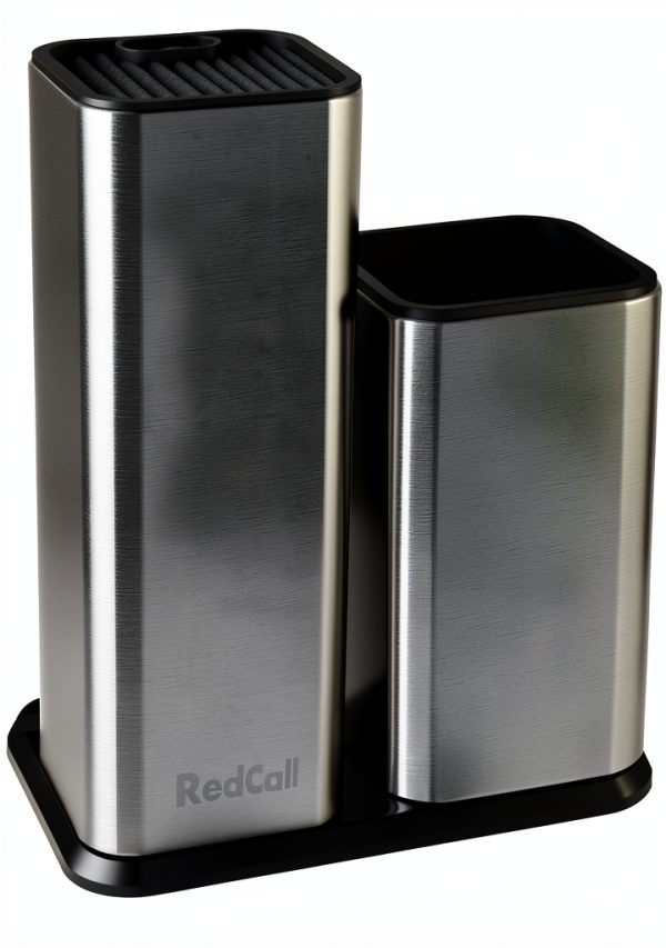 RedCall Kitchen Knife Holder Stainless Steel Counter Block Silver-6