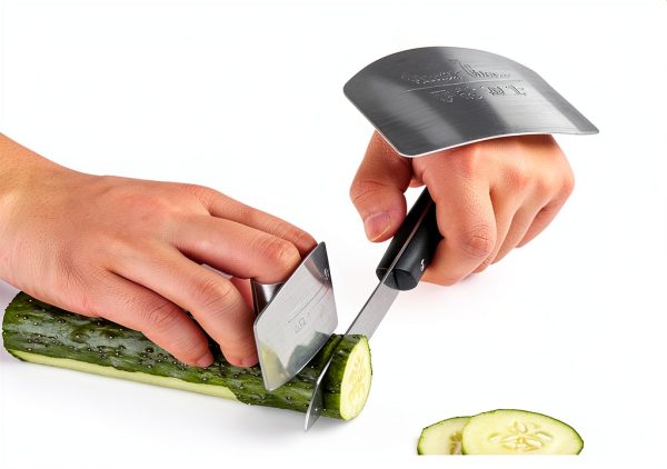 Stainless Steel Finger Guard 6PCS Kitchen Safe Knife Guard for Cutting-3