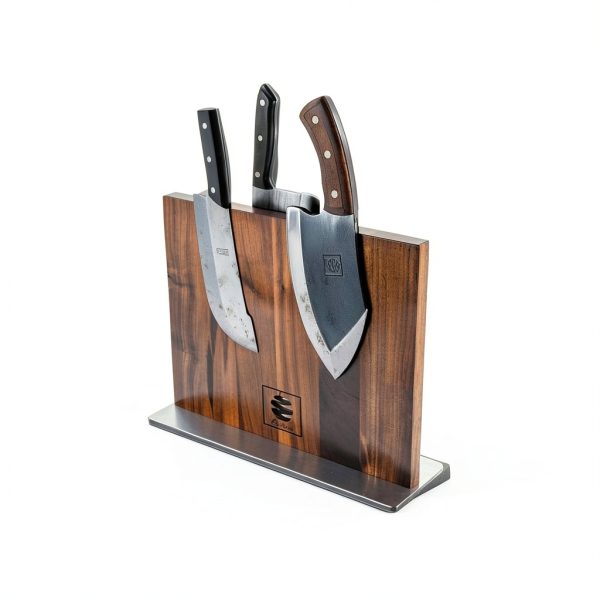Walnut Magnetic Knife Holder COOLINA Elegant Double Side Magnet Knife-5