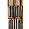 DrawerStore Knife Organizer Joseph – Bamboo 2‑Tier for 12+ Knives-2