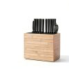 XXL Detachable Knife Block TREELLA Bamboo Wood Holder with Scissor-1