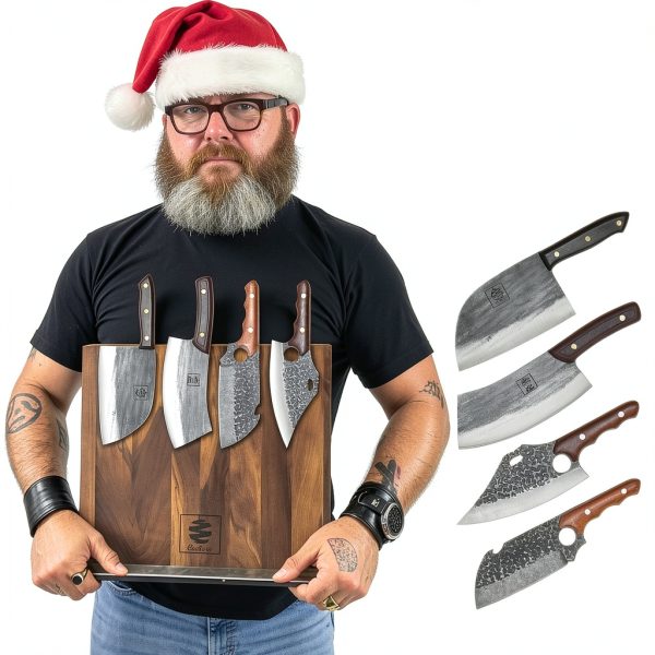 Walnut Magnetic Knife Holder COOLINA Elegant Double Side Magnet Knife-1