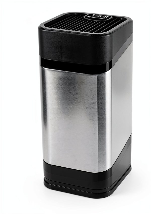 RedCall Kitchen Knife Holder,Stainless Steel Universal Knife Block for Kitchen Counter,Space-Saving Knife Storage Organizer Countertop,Knife Block Holder without Knives (Black)-5
