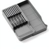 Knife Holder Mulikeer Drawer Organizer Holds 11 Knives Gray-2