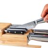 DrawerStore Knife Organizer Joseph – Bamboo 2‑Tier for 12+ Knives-4