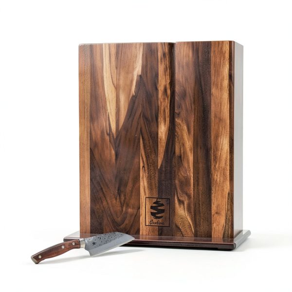 Walnut Magnetic Knife Holder COOLINA Elegant Double Side Magnet Knife-2
