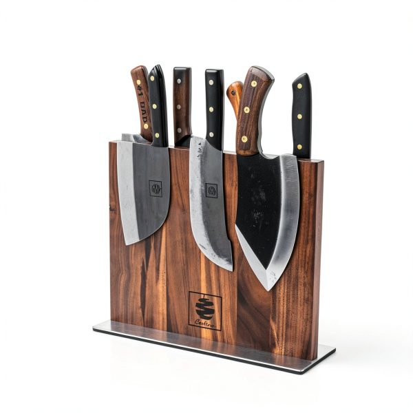 Walnut Magnetic Knife Holder COOLINA Elegant Double Side Magnet Knife-8