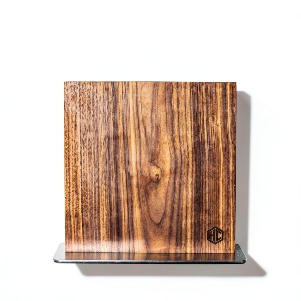 HexClad Magnetic Walnut Knife Block Holder with Enhanced Magnets-3