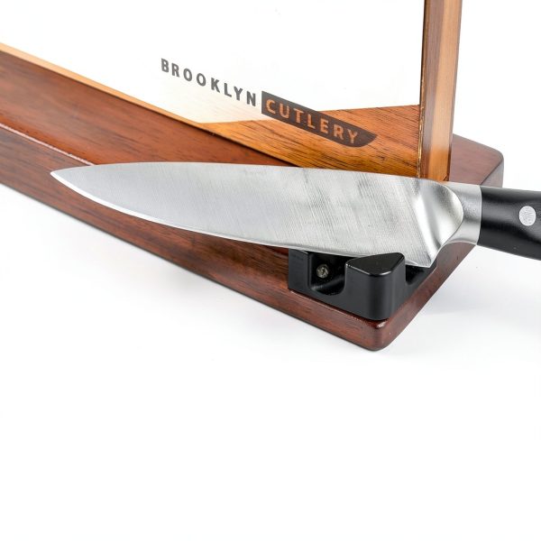Magnetic Knife Block Acacia Wood Brooklyn Cutlery MKBAC Sharpener-5