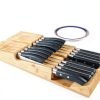 NIUXX Bamboo In-Drawer Knife Block Set for 16 Knives(Not Included), Large Kitchen Detachable Washable Cutlery Slot Organizer Storage Holder for Sharpening Steel and Cutter-5