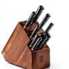 Acacia Wood Knife Block by Cook N Home 20 Slot Countertop Knife Holder-4