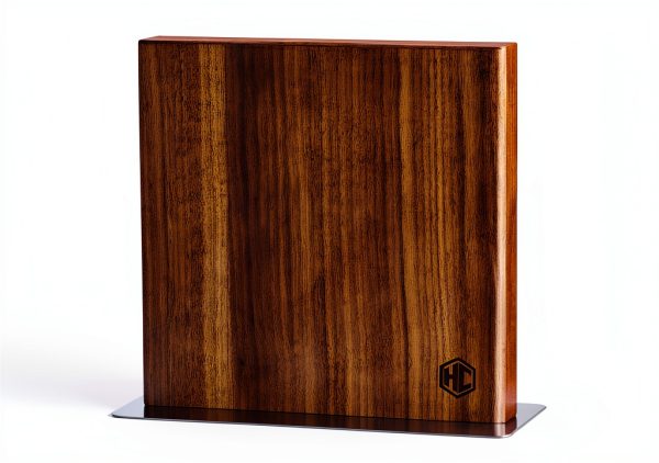 HexClad Magnetic Walnut Knife Block Holder with Enhanced Magnets-0