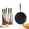 HexClad Magnetic Walnut Knife Block Holder with Enhanced Magnets-5